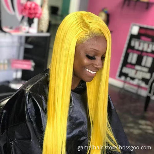 silky straight with bangs two color free full lace wig sample ash blonde ombre 613 human hair lace front wig